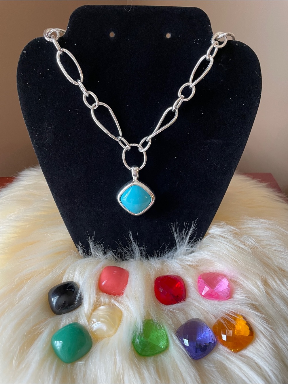 Joan Rivers Silver tone Link Necklace